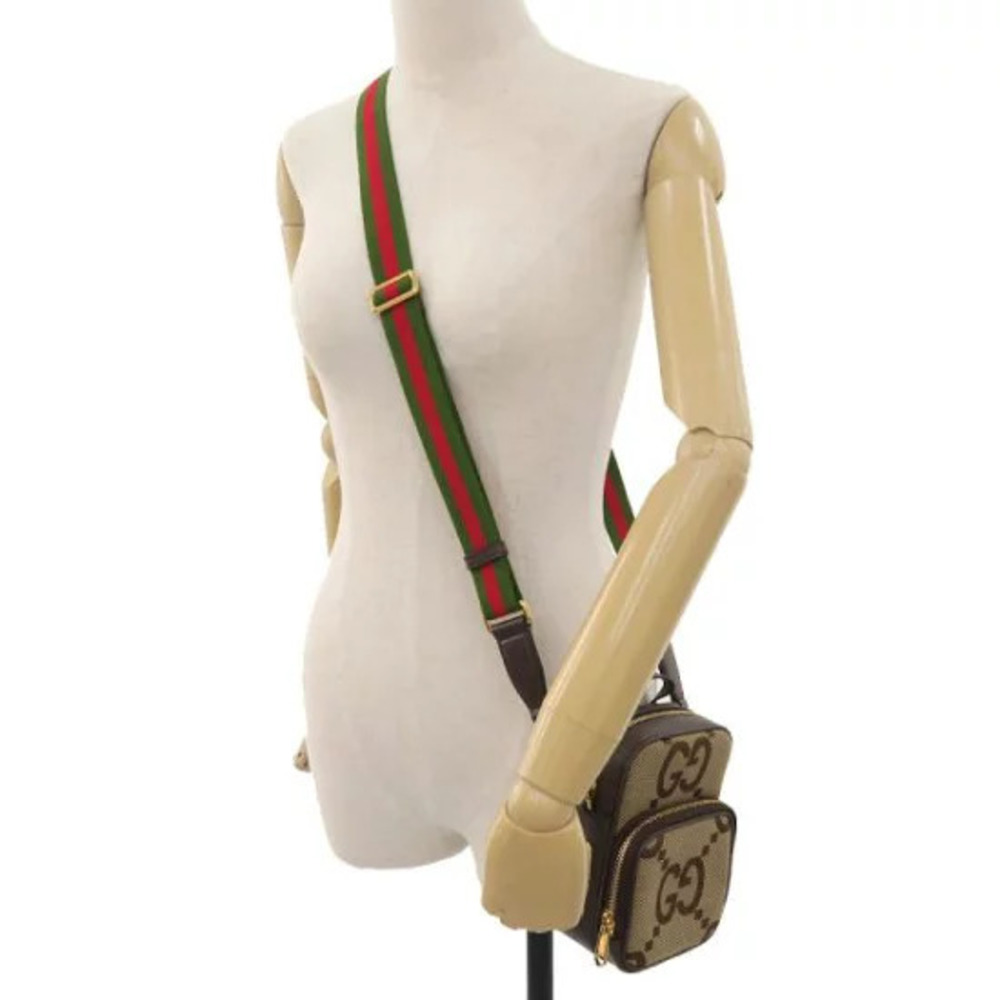 Gucci Jumbo GG Bag jacquard logo Brown - Picture 9 of 9